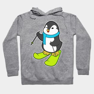 Penguin as Skier with Ski Hoodie